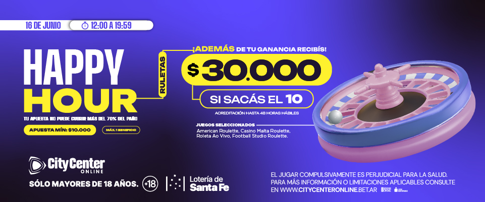 HAPPY HOUR DE RULETAS