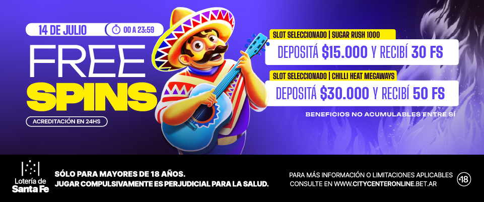 30-50 FREE SPINS