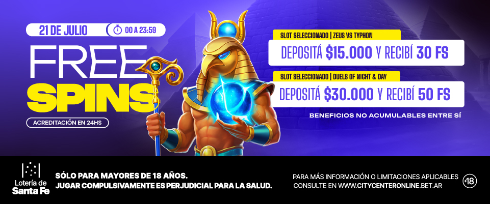 30-50 FREE SPINS 21-07