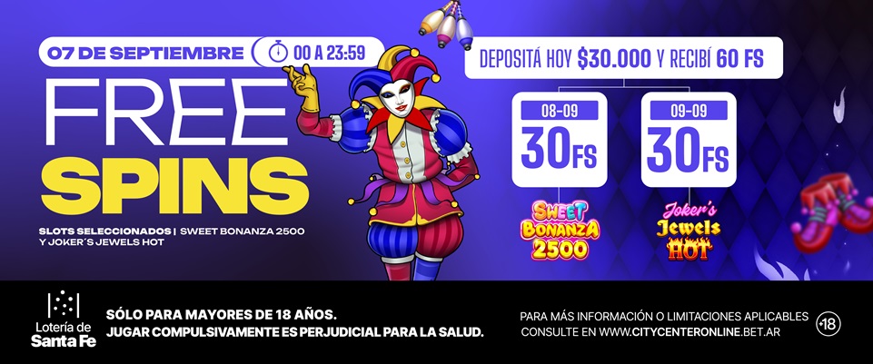 60 FREE SPINS 07/09