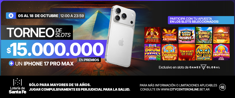 TORNEO DE SLOTS GAMES GLOBAL